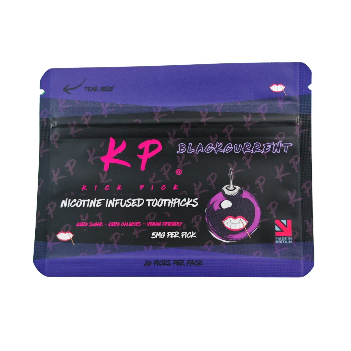 BLACKCURRENT Nicotine infused toothpicks