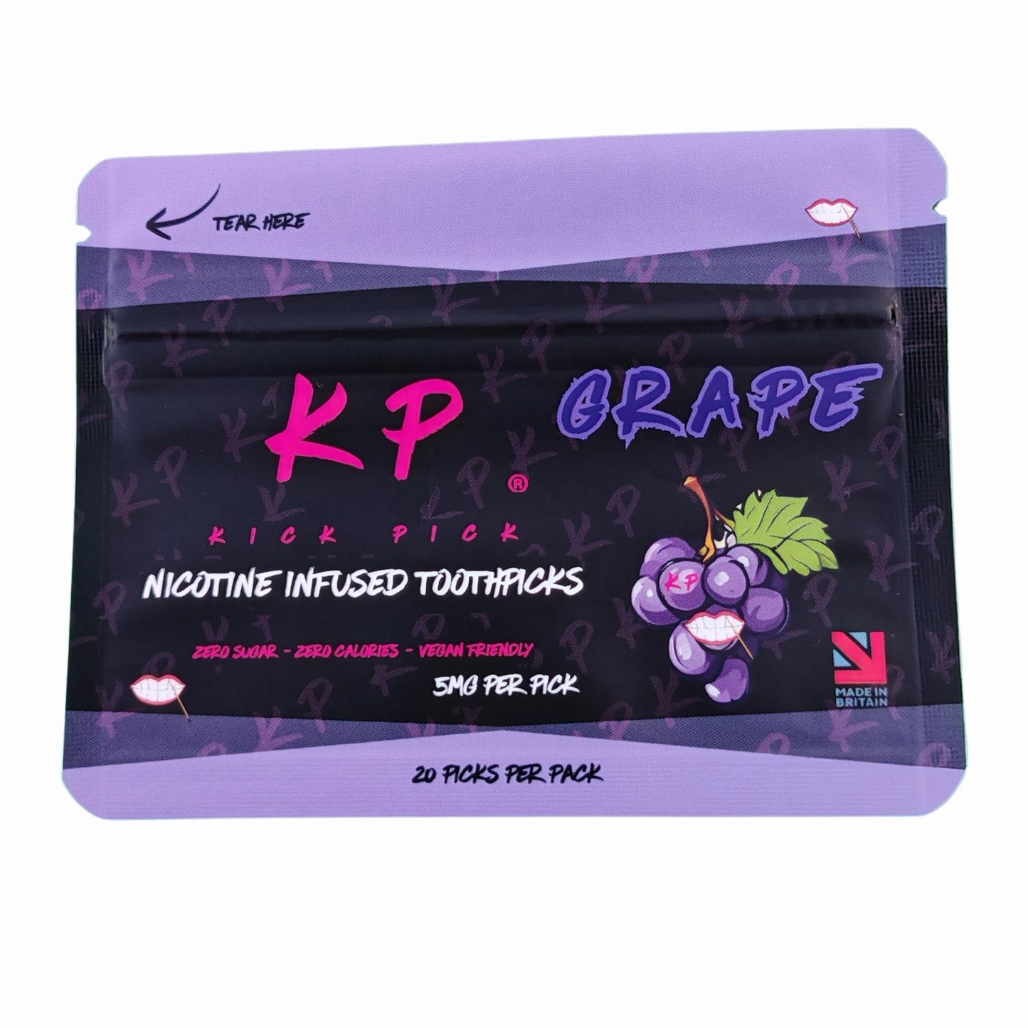 GRAPE Nicotine infused toothpicks